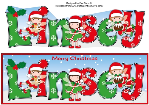 Christmas Fairies with Christmas treats LINSEY large dl