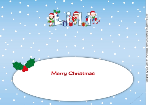 Christmas Fairies with Christmas Stockings LILI large dl insert
