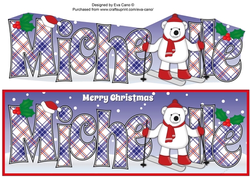 Monty Polar Bear Skiing MICHELLE large dl