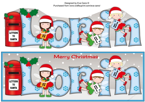 Christmas Fairies with letters to Santa LORIN large dl
