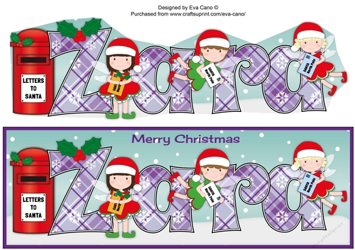 Christmas Fairies with letters to Santa ZARA large dl