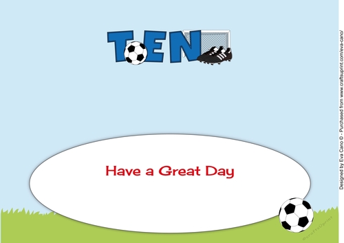 Football Boots & Football TEN large dl insert