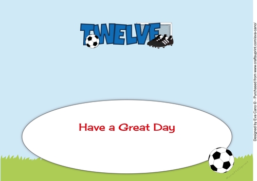 Football Boots & Football TWELVE large dl insert