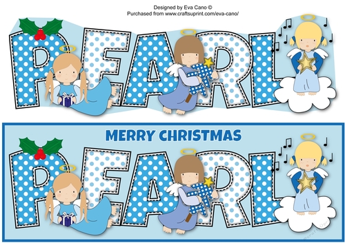 Christmas Angels PEARL large dl