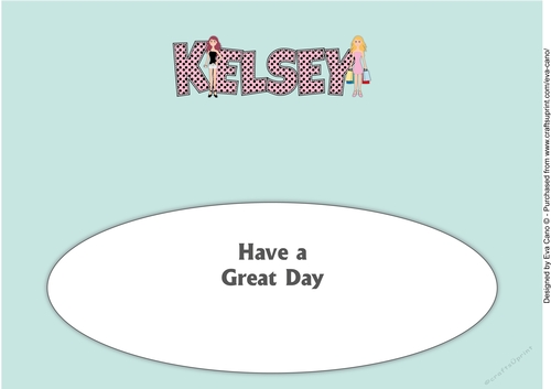 Teenage Girls KELSEY large dl insert