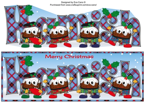 Crazy Scottish Christmas Puddings HAMISH large dl