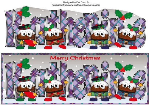 Crazy Scottish Christmas Puddings KATHERINE large dl