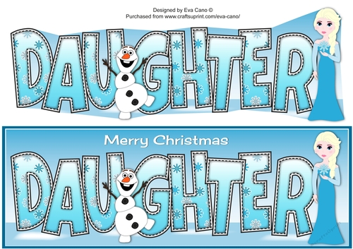Christmas Snow Princess DAUGHTER large dl