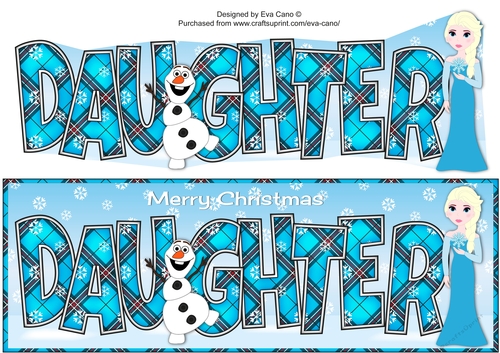 Christmas Snow Princess DAUGHTER large dl 2