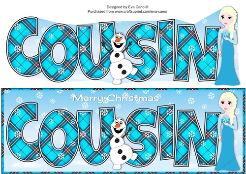 Christmas Snow Princess COUSIN large dl 2