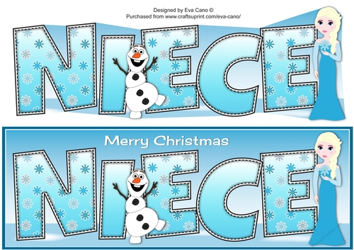 Christmas Snow Princess NIECE large dl