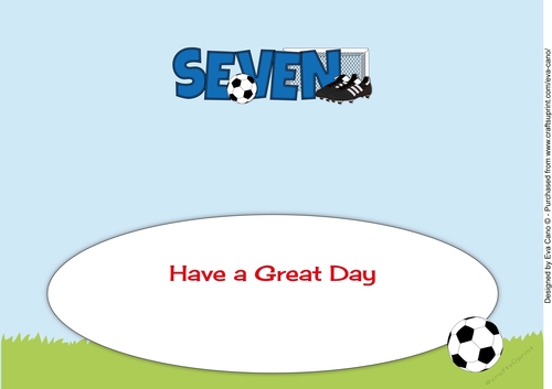Football Boots & Football SEVEN large dl insert