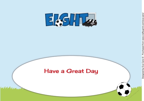 Football Boots & Football EIGHT large dl insert
