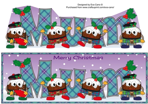 Crazy Scottish Christmas Puddings MUM large dl