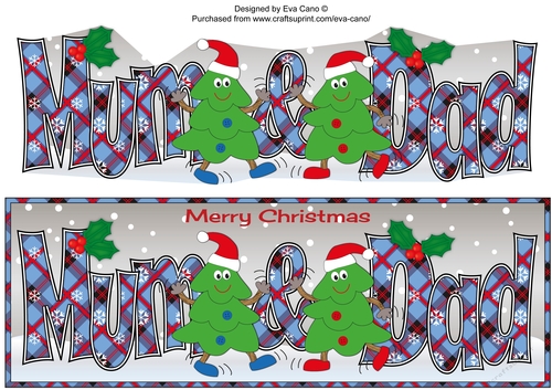 Crazy Christmas Trees dancing MUM & DAD large dl 4