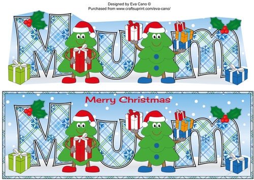 Crazy Christmas Trees with presents MUM large dl 3