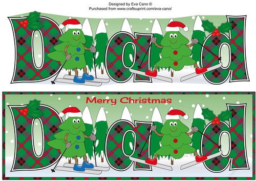 Crazy Christmas Trees skiing DAD large dl 2