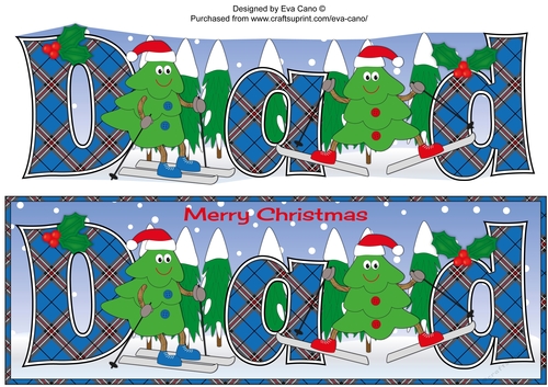 Crazy Christmas Trees skiing DAD large dl 4