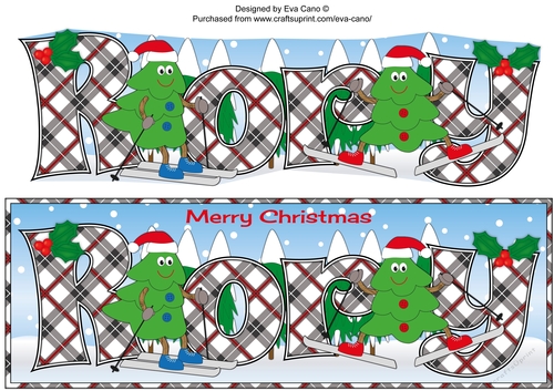 Crazy Christmas Trees skiing RORY large dl