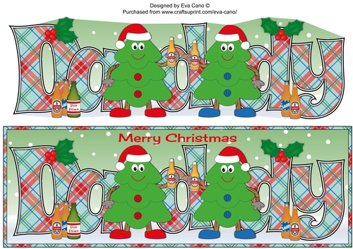 Crazy Christmas Trees celebrating Christmas with beer DADDY large dl 2