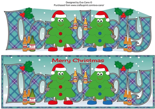 Crazy Christmas Trees celebrating Christmas with beer DADDY large dl 4