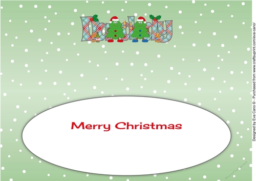 Crazy Christmas Trees celebrating Christmas with beer DADDY large dl 2 insert