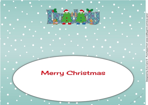 Crazy Christmas Trees celebrating Christmas with beer DADDY large dl 4 insert