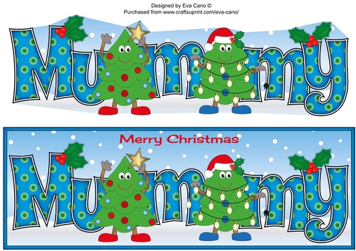 Crazy Christmas Trees decorating themselves MUMMY large dl 3