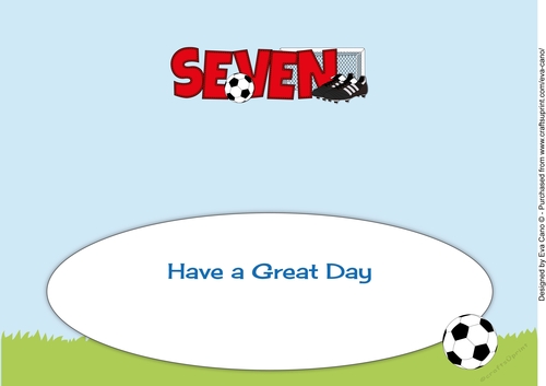 Football Boots & Football in red SEVEN large dl insert