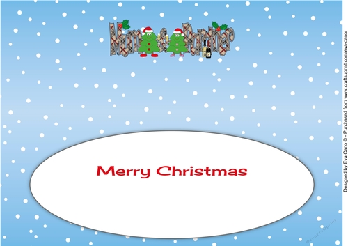 Crazy Christmas Trees couple celebrating Christmas with champagne MUM & PARTNER large dl 2 insert