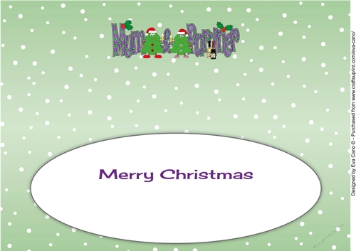 Crazy Christmas Trees couple celebrating Christmas with champagne MUM & PARTNER large dl 4 insert