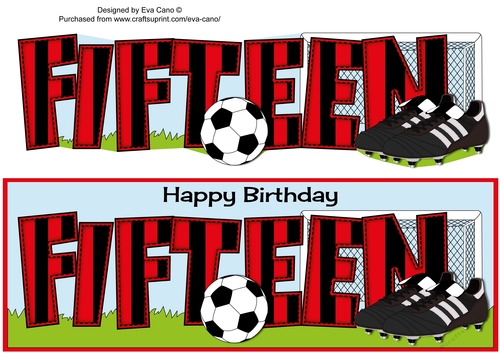 Football Boots & Football with red & black stripes FIFTEEN large dl