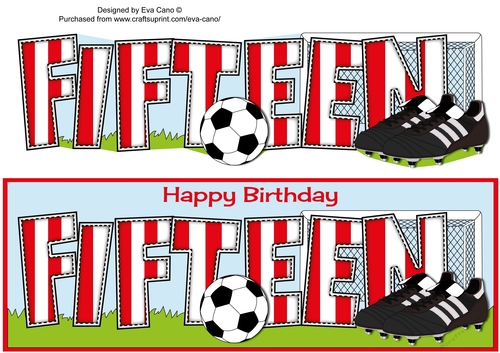 Football Boots & Football with red & white stripes FIFTEEN large dl