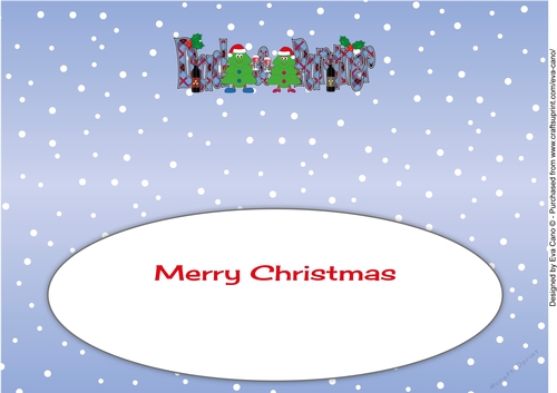 Crazy Christmas Trees couple celebrating Christmas with wine DAD & PARTNER large dl insert