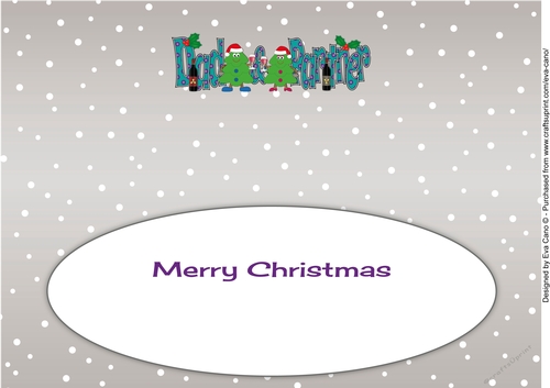 Crazy Christmas Trees couple celebrating Christmas with wine DAD & PARTNER large dl 4 insert