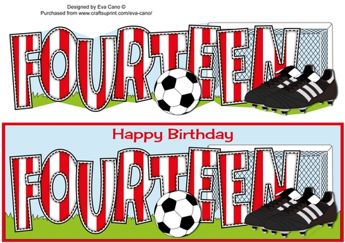 Football Boots & Football with red & white stripes FOURTEEN large dl