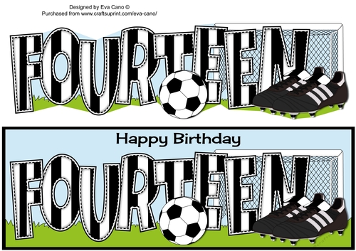 Football Boots & Football with black & white stripes FOURTEEN large dl