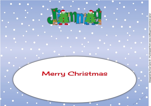 Crazy Christmas Trees celebrating Christmas with beer JIMMY large dl insert