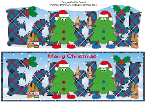 Crazy Christmas Trees celebrating Christmas with beer EDDY large dl