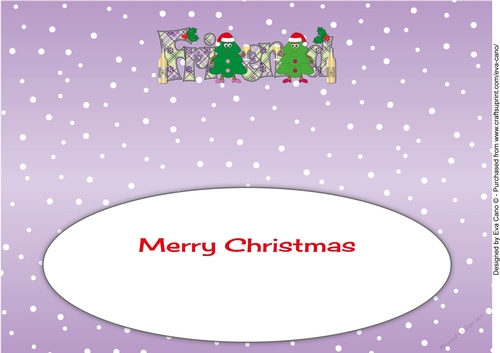 Crazy Christmas Trees Girls celebrating Christmas with wine FRIEND large dl 2 insert