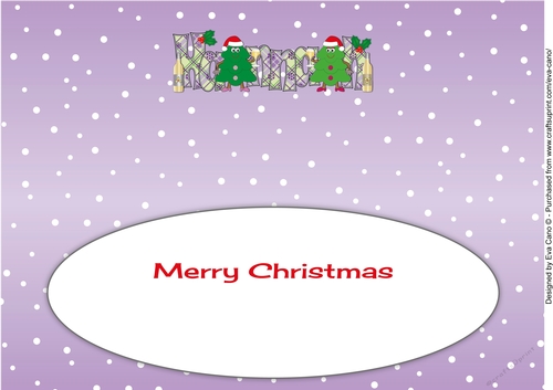 Crazy Christmas Trees Girls celebrating Christmas with wine HANNAH large dl insert