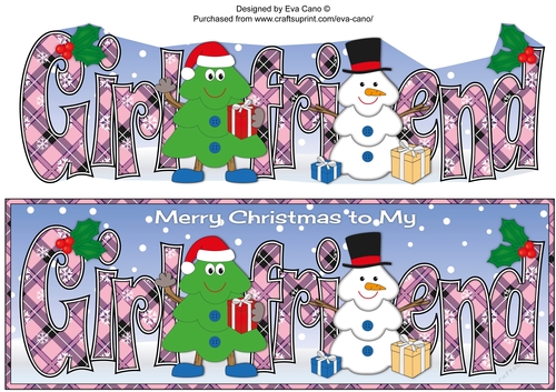 Crazy Christmas Tree built a snowman GIRLFRIEND large dl
