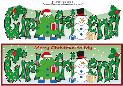 Crazy Christmas Tree built a snowman GIRLFRIEND large dl 3