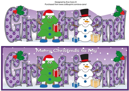 Crazy Christmas Tree built a snowman GIRLFRIEND large dl 4