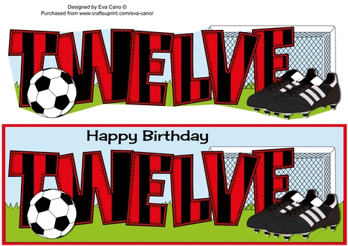 Football Boots & Football with red & black stripes TWELVE large dl