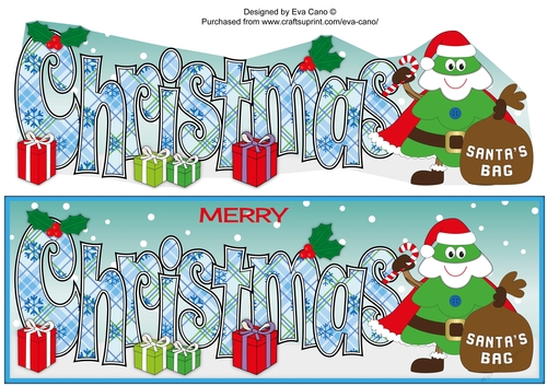 Crazy Christmas Tree Santa CHRISTMAS large dl 3