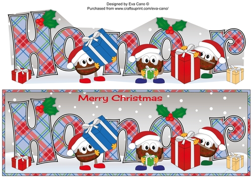 Crazy Christmas Puddings with presents HONOR large dl
