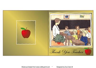 Vintage Thank You Teacher 1