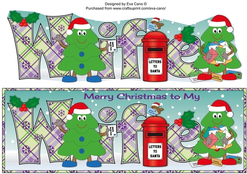 Crazy Christmas Trees with letters to Santa WIFE large dl 2