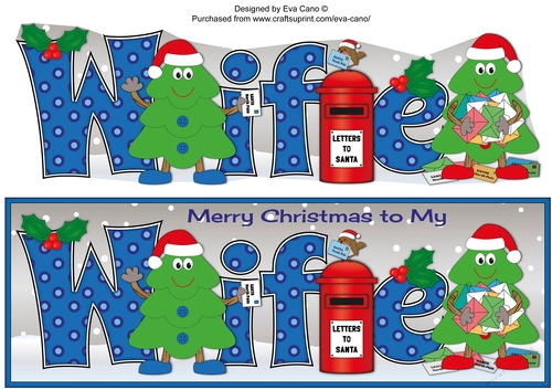 Crazy Christmas Trees with letters to Santa WIFE large dl 3